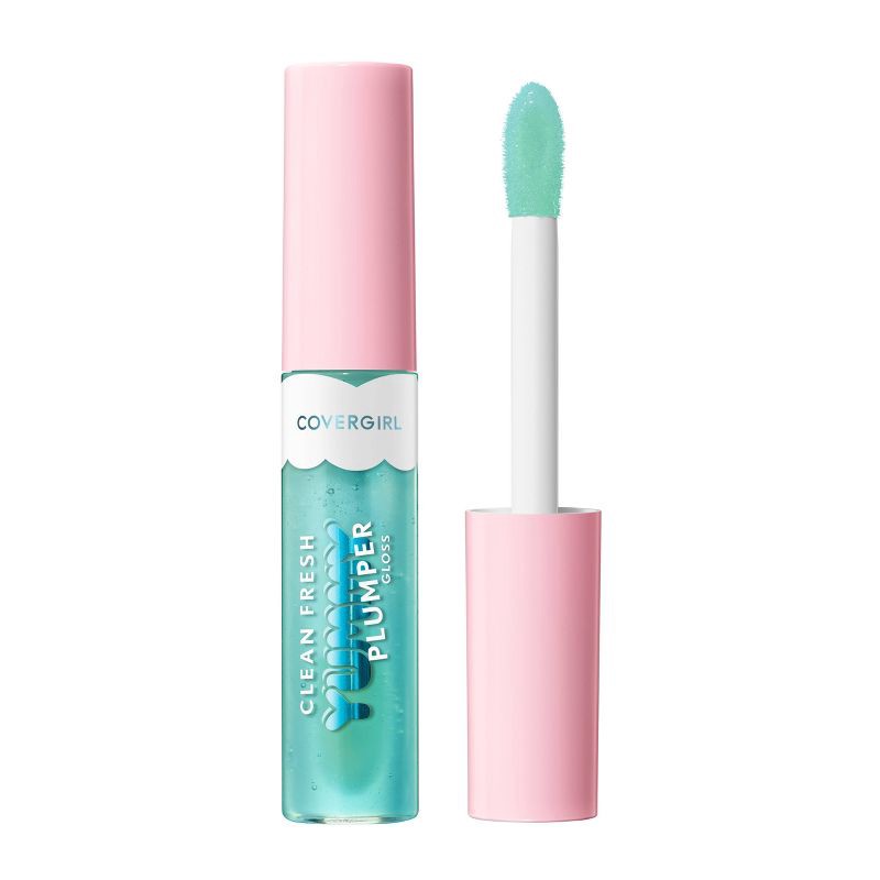 slide 1 of 8, COVERGIRL Clean Fresh Yummy Gloss Plumper - Minter Is Coming - 0.33 fl oz, 0.33 fl oz