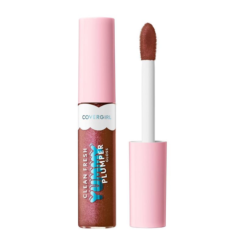 slide 1 of 8, COVERGIRL Clean Fresh Yummy Gloss Plumper - Like You a Choco-lot - 0.33 fl oz, 0.33 fl oz