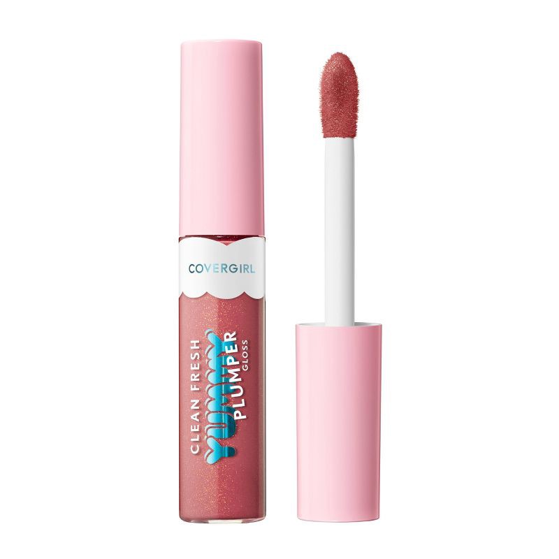 slide 1 of 8, COVERGIRL Clean Fresh Yummy Gloss Plumper - Encourage Mint - 0.33 fl oz, 0.33 fl oz