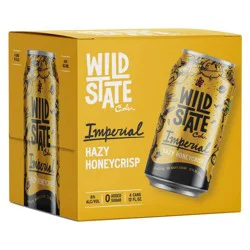 Wild State Cider Imperial Hazy Honeycrisp - 4pk/12 fl oz Cans