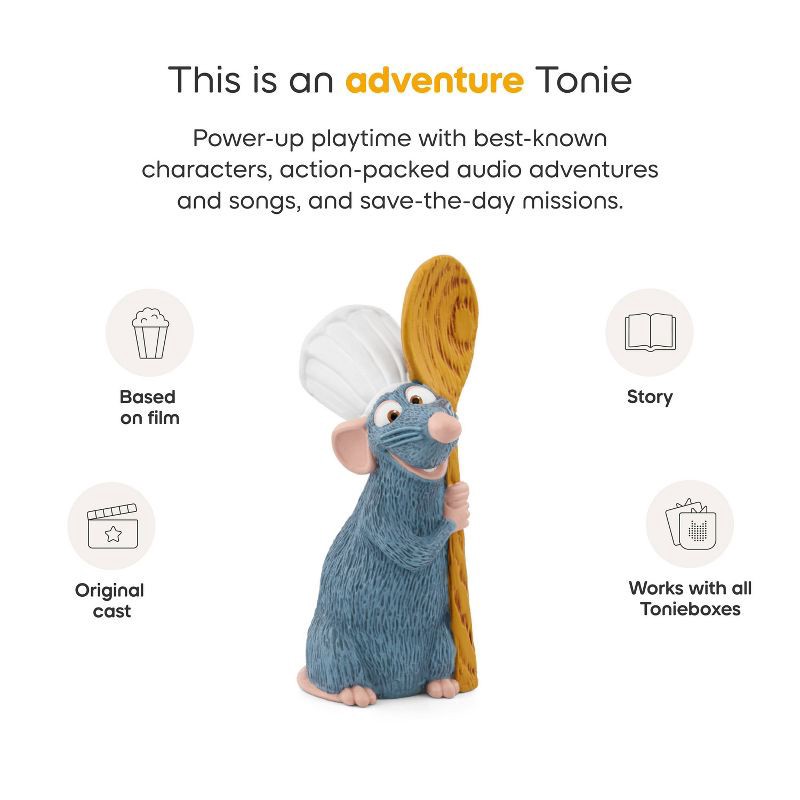 slide 5 of 7, tonies Ratatouille Tonie Figurine: Language Skills, Creative Thinking, Electronic Storybooks, 1 ct