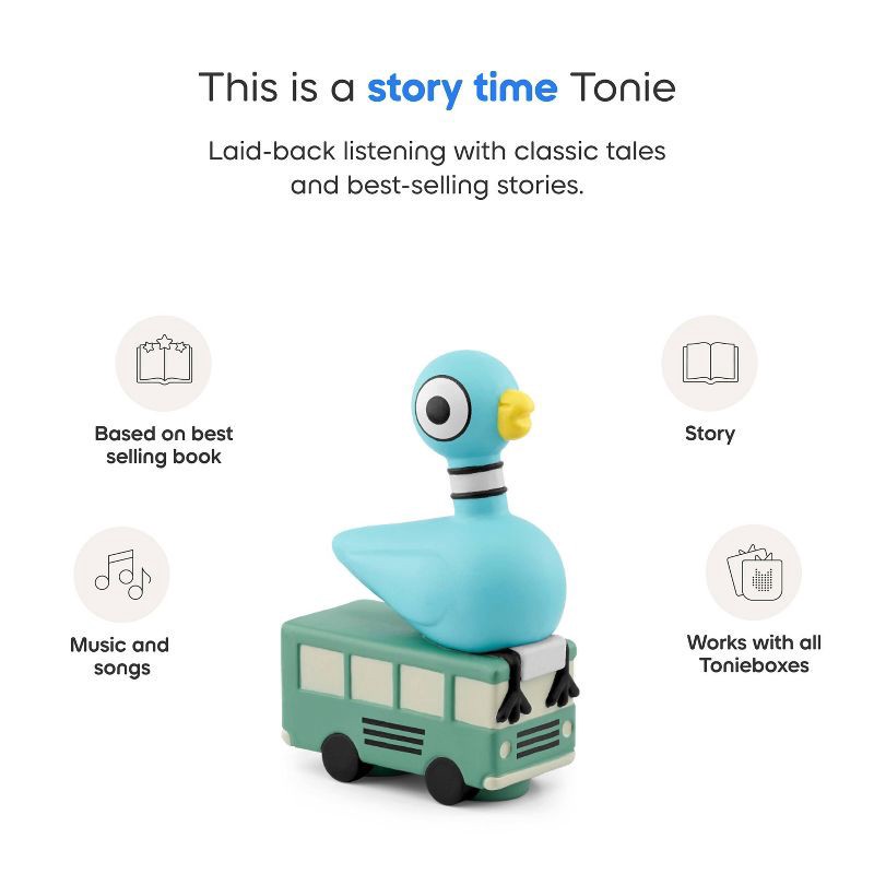 slide 4 of 6, tonies Mo Willems' Pigeon Series Tonie Figurine: Electronic Storybooks, Language Skills, Creative Thinking, 1 ct