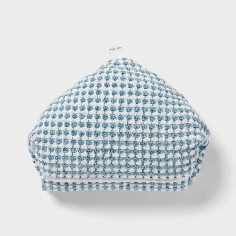 slide 4 of 4, Kids' Oversized Hooded Bath Towel Blue - Pillowfort™, 1 ct