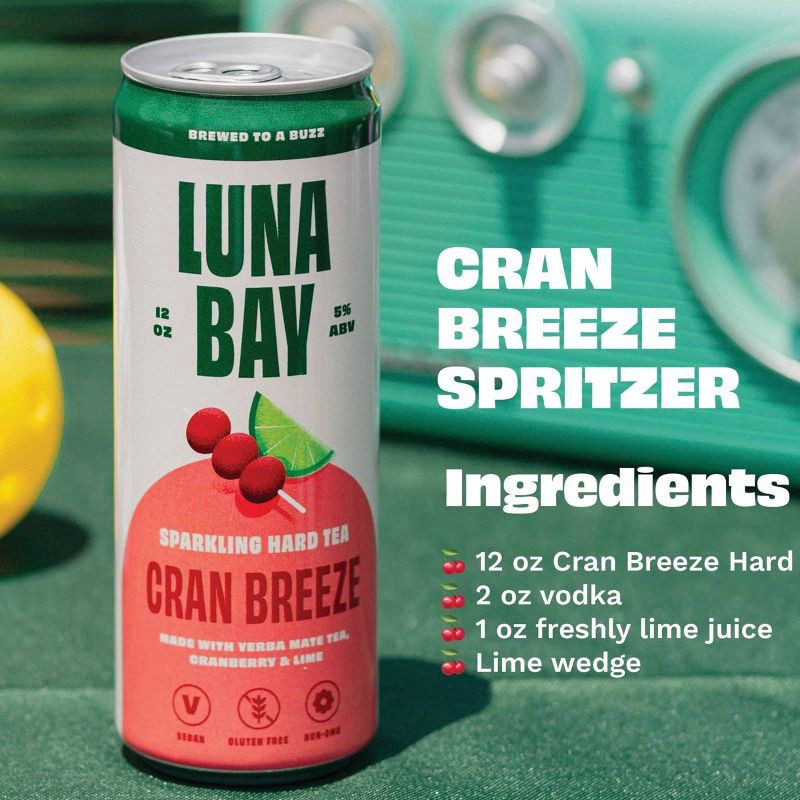 slide 17 of 18, Luna Bay Booch Co Luna Bay Clubhouse Sparkling Hard Tea - 6pk/12 fl oz Cans, 6 ct; 12 fl oz