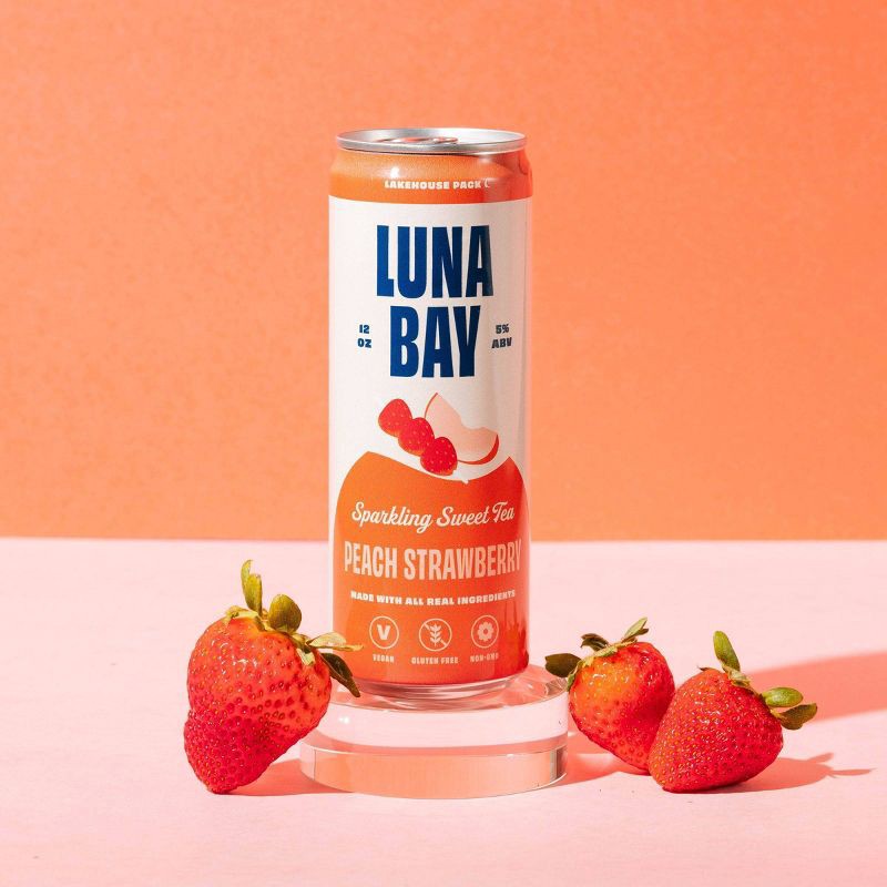 slide 7 of 16, Luna Bay Booch Co Luna Bay Lakehouse Sparkling Hard Tea - 6pk/12 fl oz Cans, 6 ct; 12 fl oz
