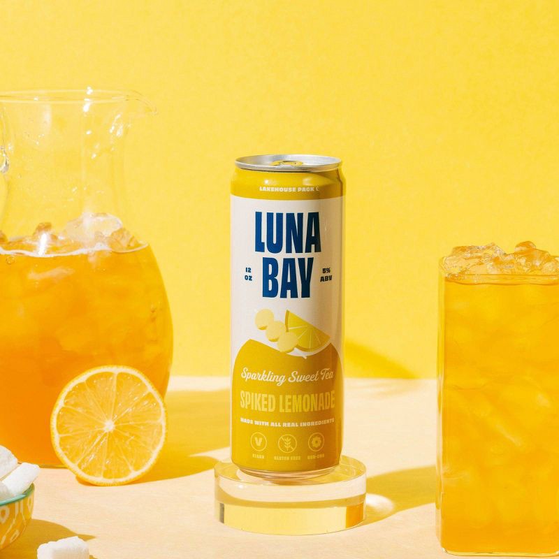slide 13 of 16, Luna Bay Booch Co Luna Bay Lakehouse Sparkling Hard Tea - 6pk/12 fl oz Cans, 6 ct; 12 fl oz