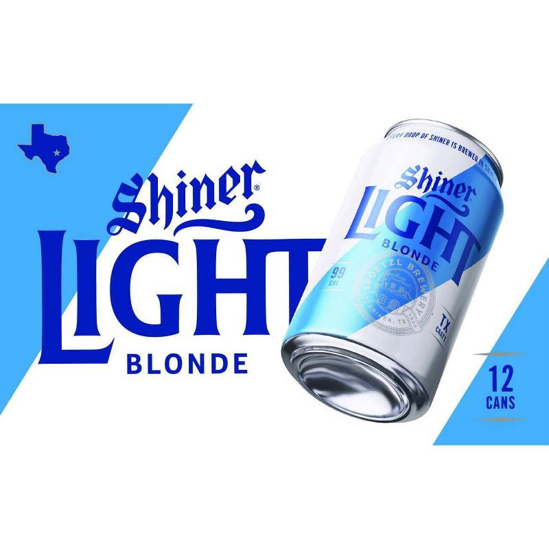 slide 9 of 11, Shiner Light Blonde Slim Cans - 12pk/12 fl oz Cans, 12 ct; 12 fl oz