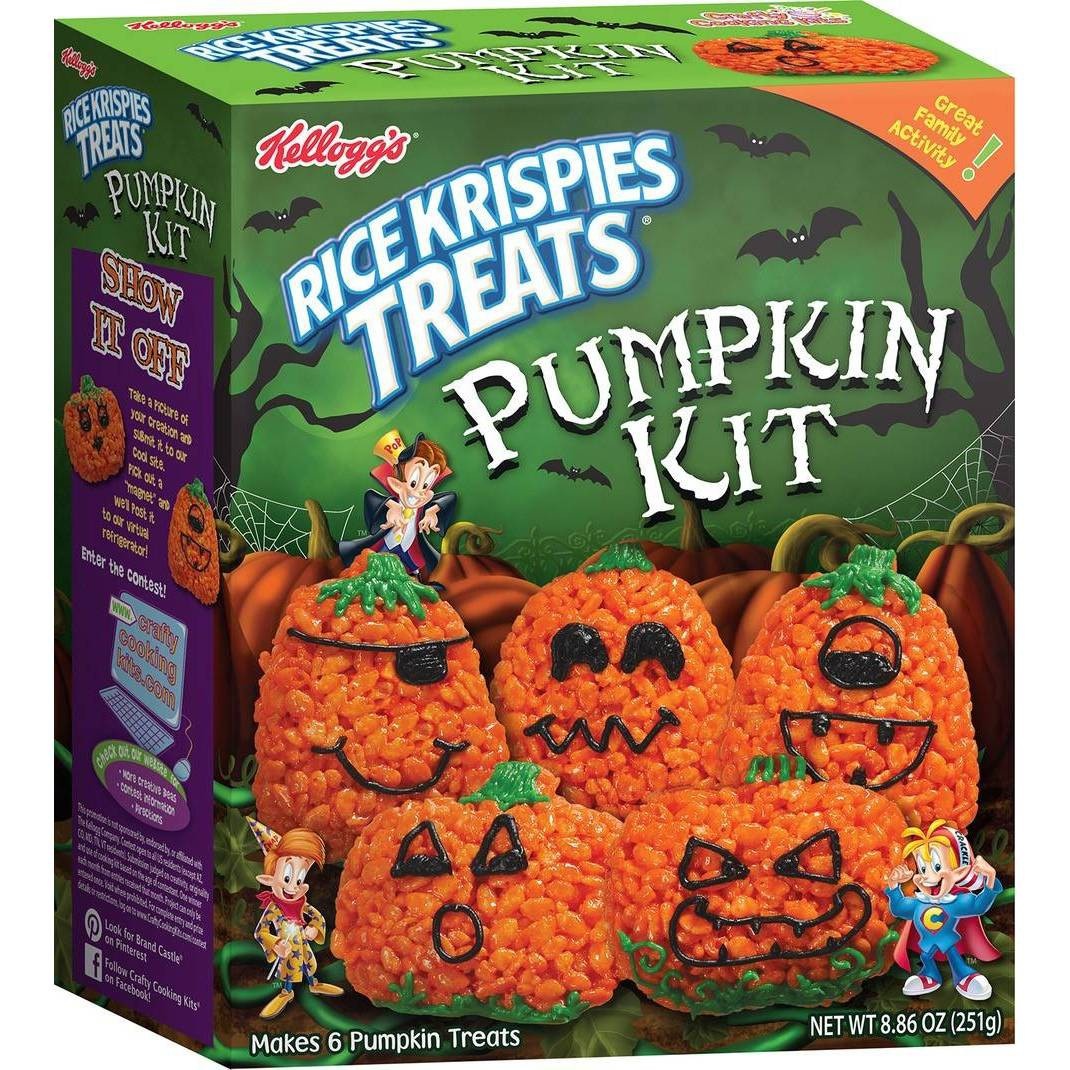 slide 1 of 1, Kellogg's Brand Castle Rice Krispie Pumpkin Kit, 11.53 oz