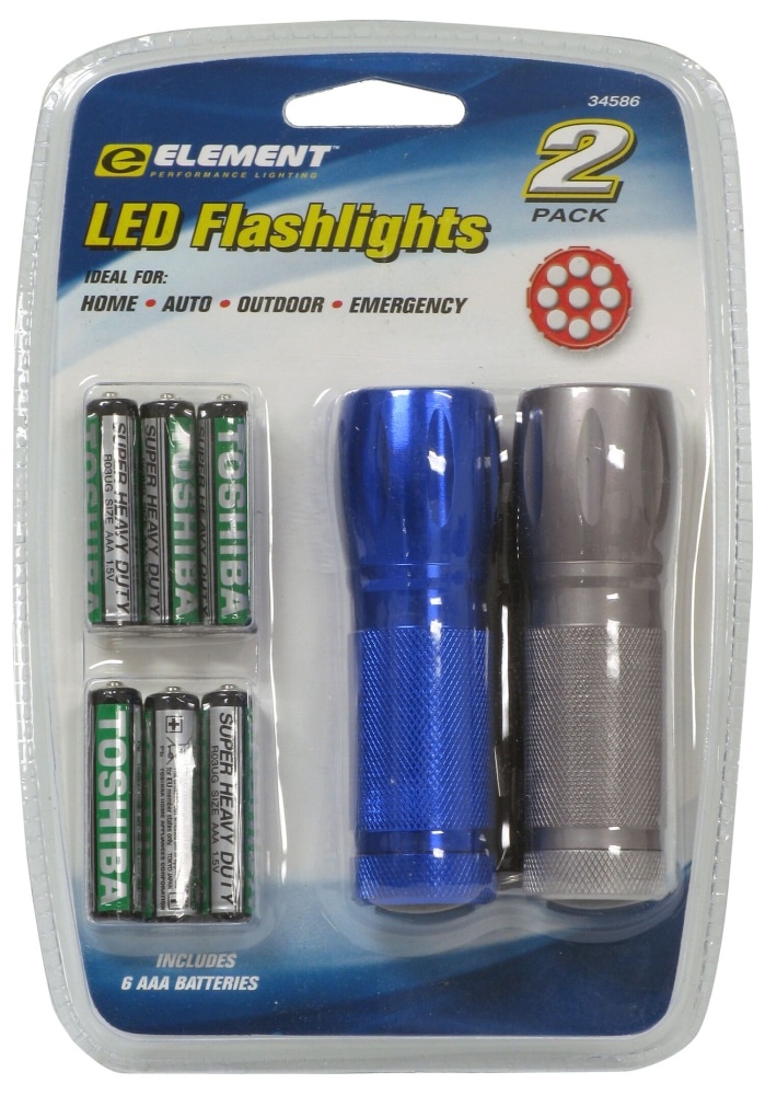 slide 1 of 1, Allied International Element Led Flashlight Batteries, 2 ct