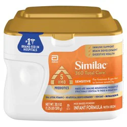 Similac Sensitive 360 Total Care Infant Formula Powder 1-20.1 oz Can