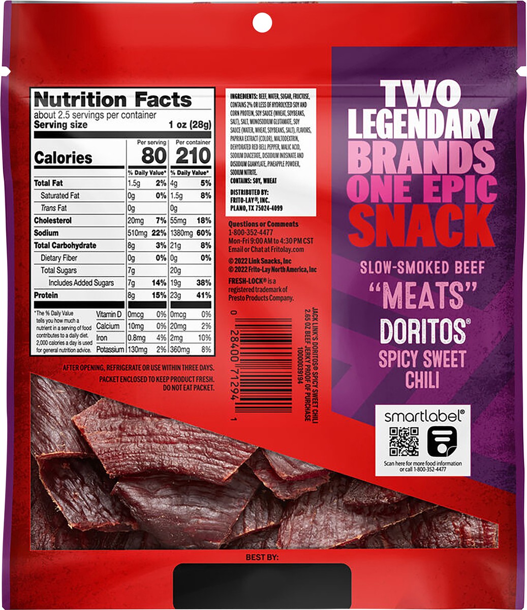 slide 2 of 3, Jack Link's Beef Jerky, Spicy Sweet Chili, 2.65 oz