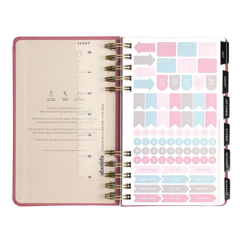 slide 3 of 12, Altitude Planner 5"x8" Monthly & Weekly Mauve Pink, 1 ct