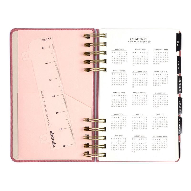 slide 5 of 12, Altitude Planner 5"x8" Monthly & Weekly Mauve Pink, 1 ct