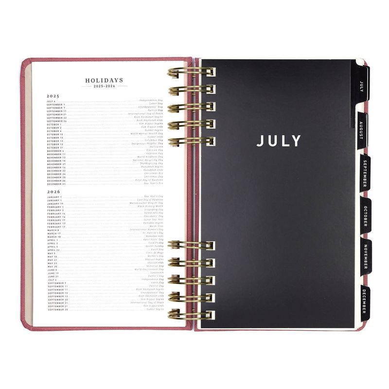 slide 6 of 12, Altitude Planner 5"x8" Monthly & Weekly Mauve Pink, 1 ct