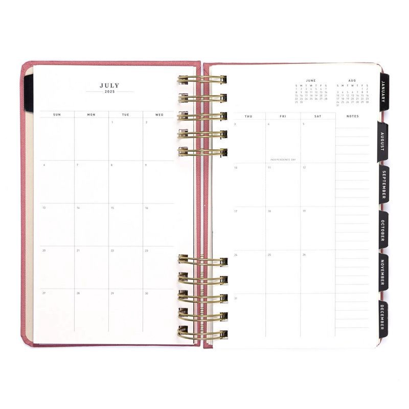 slide 8 of 12, Altitude Planner 5"x8" Monthly & Weekly Mauve Pink, 1 ct
