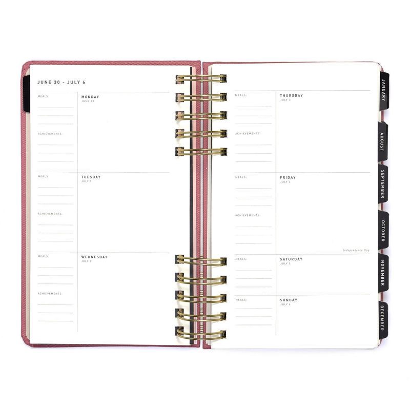 slide 9 of 12, Altitude Planner 5"x8" Monthly & Weekly Mauve Pink, 1 ct