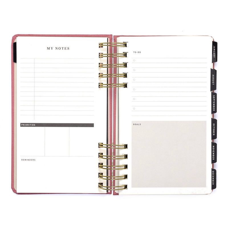 slide 10 of 12, Altitude Planner 5"x8" Monthly & Weekly Mauve Pink, 1 ct