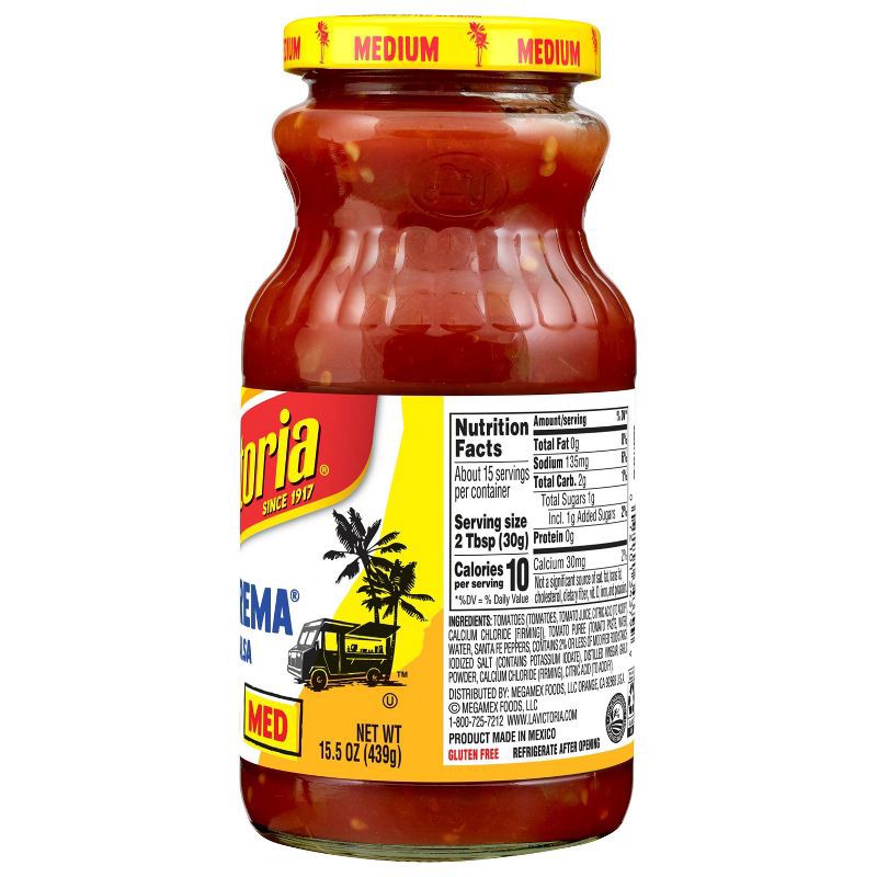 slide 3 of 7, La Victoria Suprema Salsa Medium - 15.5oz, 15.5 oz