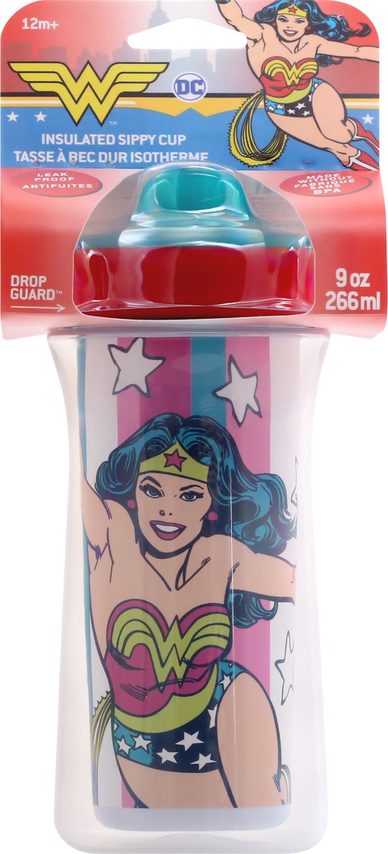 slide 7 of 9, Wonder Woman 9 Ounce Insulated Sippy Cup 1 ea, 1 ct