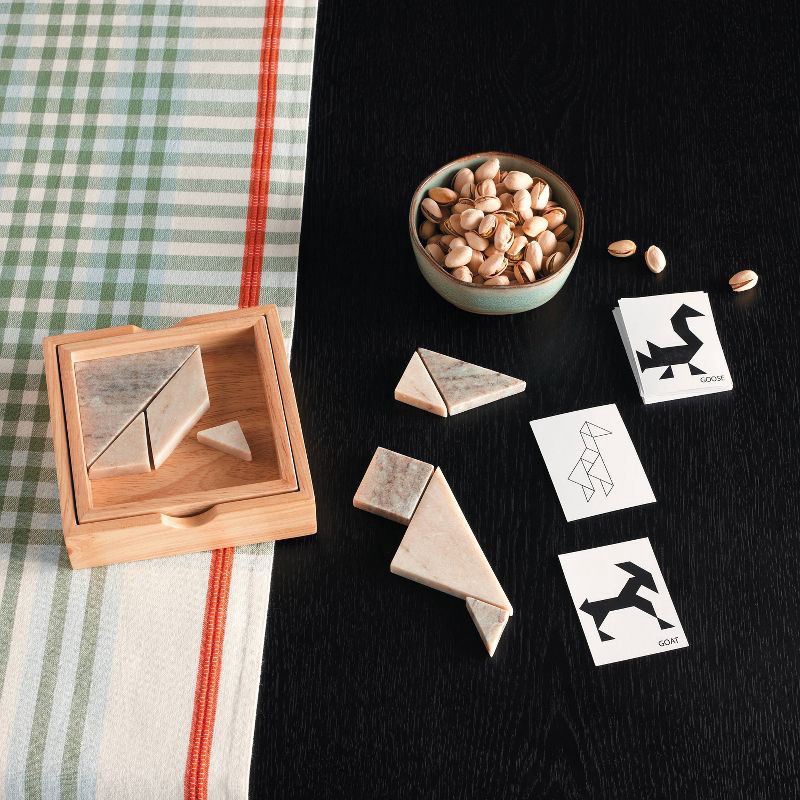 slide 2 of 4, Hearth & Hand with Magnolia Marble & Wood Tangram Puzzle - Hearth & Hand™ with Magnolia, 1 ct