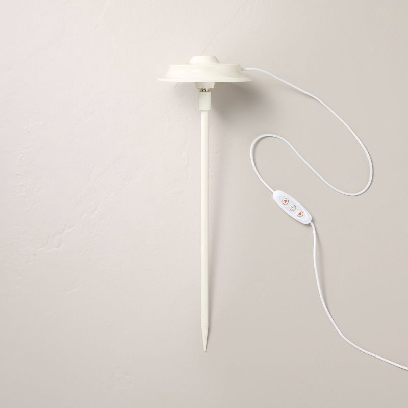 slide 1 of 3, Hearth & Hand with Magnolia 16" Plant Grow Light Stake Sour Cream - Hearth & Hand™ with Magnolia, 1 ct