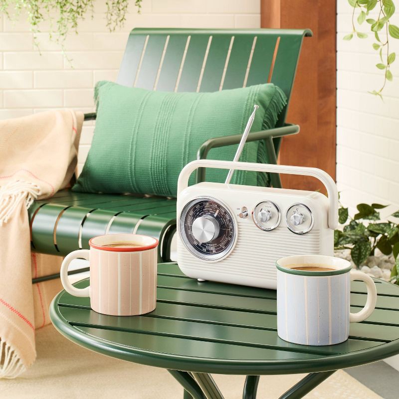 slide 2 of 5, Hearth & Hand with Magnolia Retro Portable AM/FM Bluetooth Radio Cream - Hearth & Hand™ with Magnolia, 1 ct