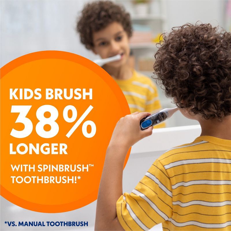 slide 5 of 10, Spinbrush Kids Princess Peach Electric Toothbrush, 1 ct