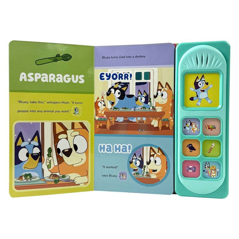 slide 3 of 9, Bluey: Let's Play Games! Sound Book - by Pi Kids (Board Book), 1 ct