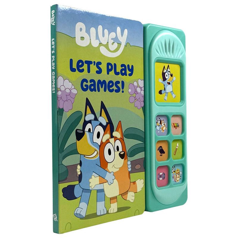 slide 5 of 9, Bluey: Let's Play Games! Sound Book - by Pi Kids (Board Book), 1 ct