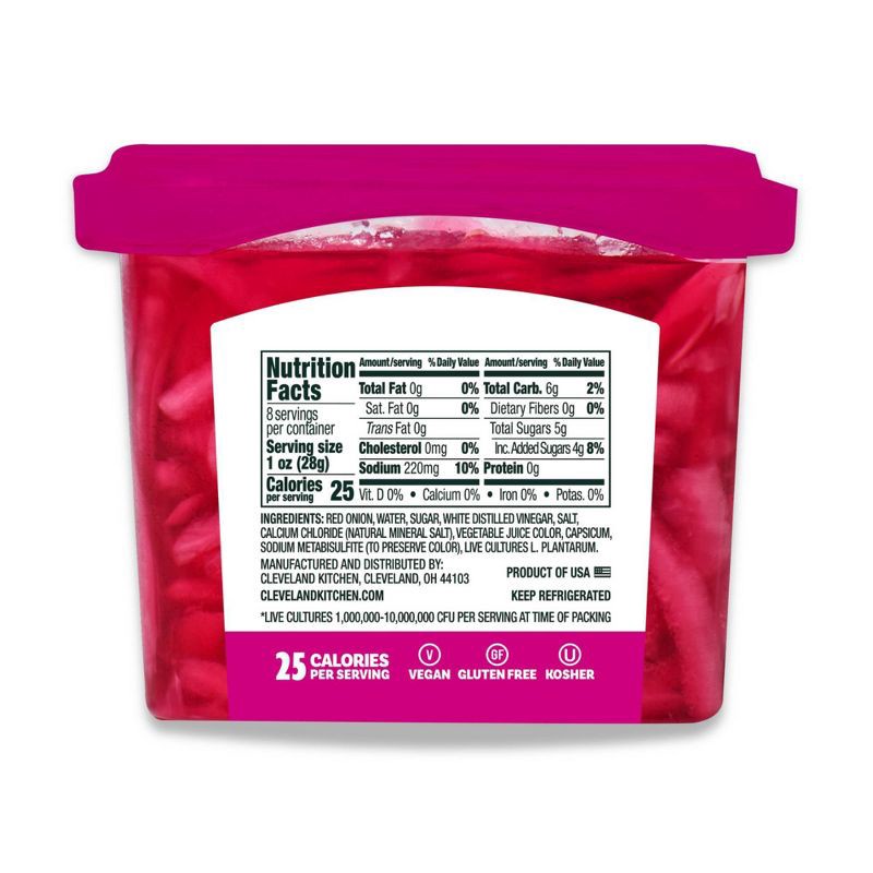 slide 2 of 5, Cleveland Kitchen Pickled Red Onions - 16 fl oz, 16 fl oz