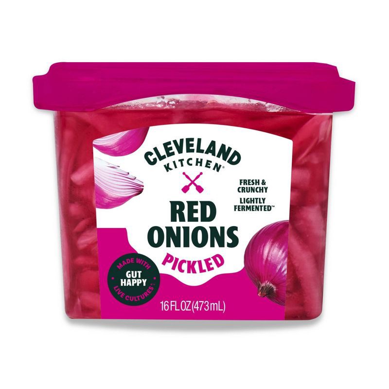 slide 1 of 5, Cleveland Kitchen Pickled Red Onions - 16 fl oz, 16 fl oz