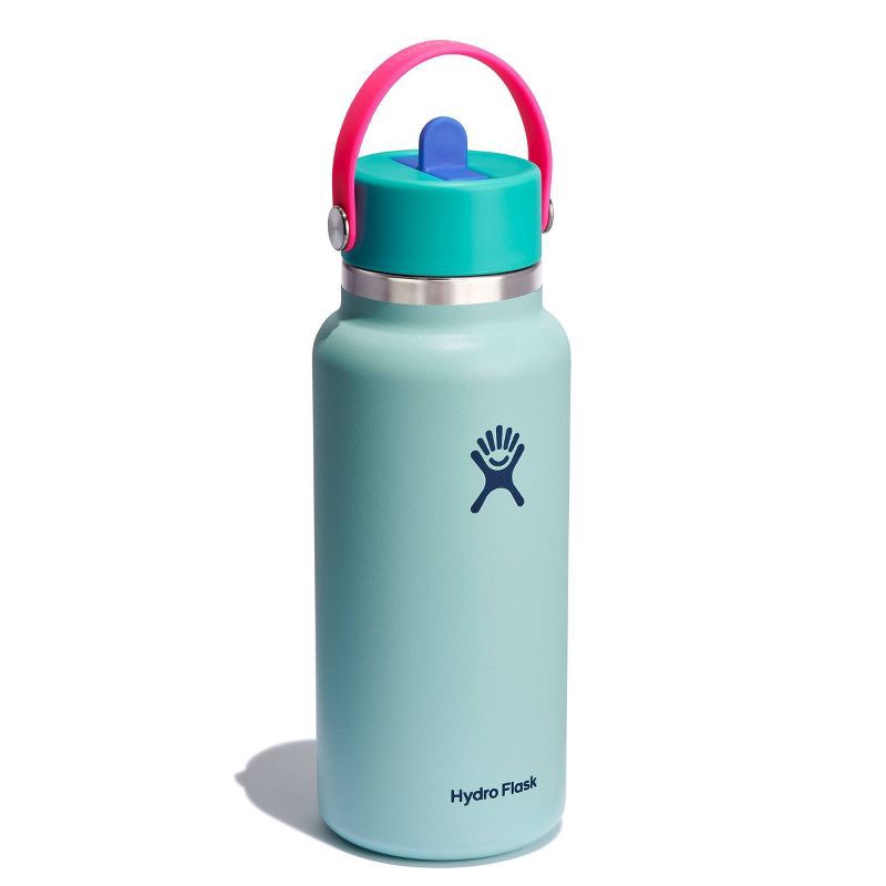 slide 2 of 4, Hydro Flask 32oz Wide Mouth Flex Straw Water Bottle Polar : Vacuum-Insulated, Leakproof, Dishwasher-Safe, 32 oz