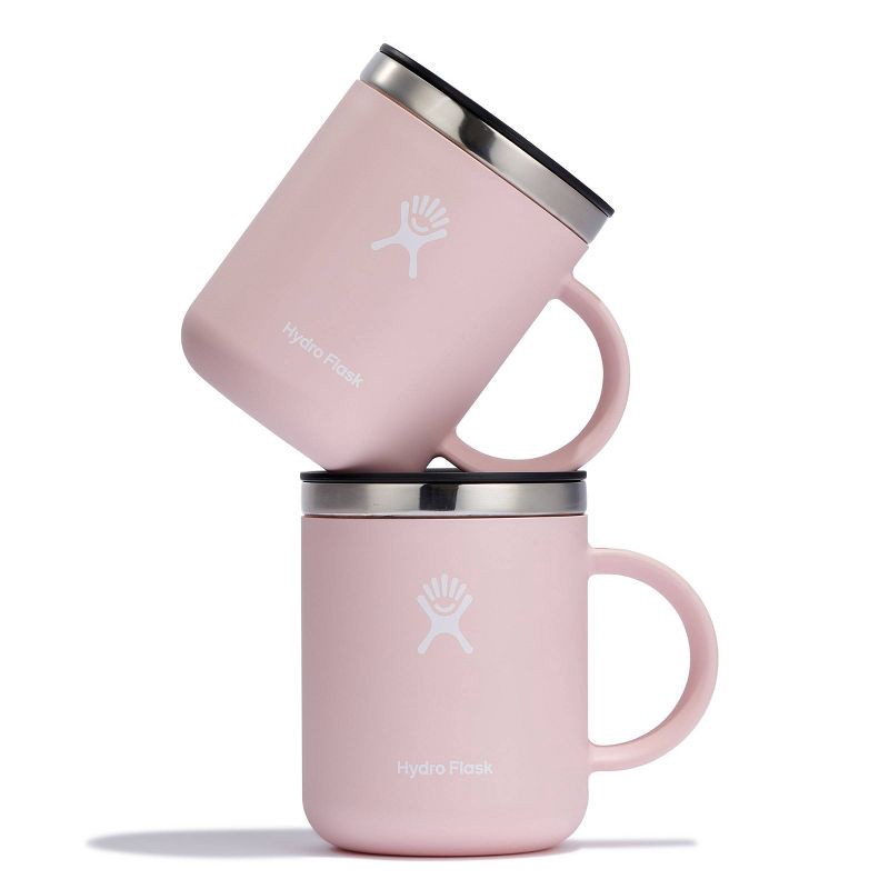 slide 2 of 7, Hydro Flask 2pc Coffee Mug Set Trillium: 12oz Vacuum-Insulated Stainless Steel Travel Mugs with Lids, Pink, 2 ct; 12 oz