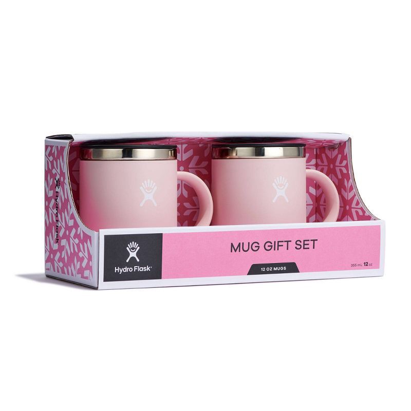 slide 6 of 7, Hydro Flask 2pc Coffee Mug Set Trillium: 12oz Vacuum-Insulated Stainless Steel Travel Mugs with Lids, Pink, 2 ct; 12 oz