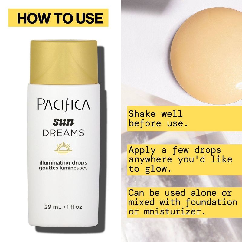 slide 5 of 9, Pacifica Sun Dreams Glowy Radiant Drops - 1 fl. oz., 1 fl oz