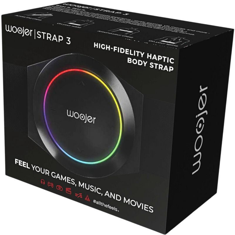 slide 9 of 9, Woojer High-Fidelity Haptic Body Strap 3, 1 ct