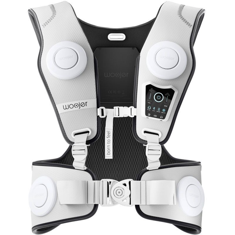slide 6 of 10, Woojer Made for Meta High-Fidelity Haptic Vest 3: Gaming VR Sensor for PS5 & Xbox, 1 ct