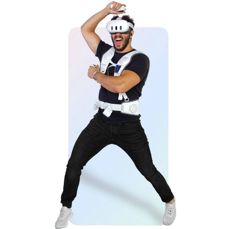 slide 9 of 10, Woojer Made for Meta High-Fidelity Haptic Vest 3: Gaming VR Sensor for PS5 & Xbox, 1 ct