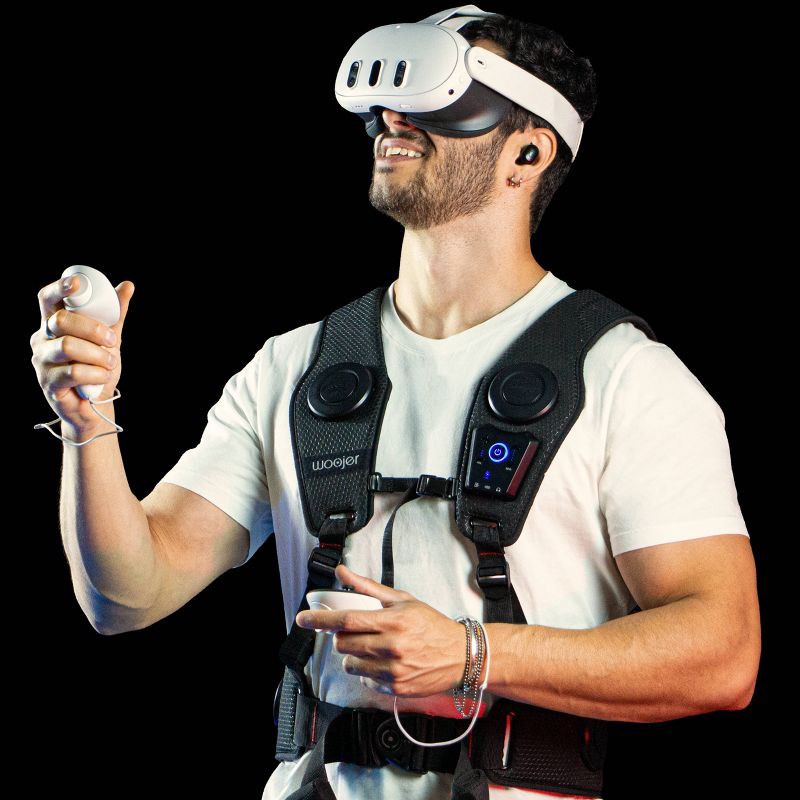 slide 5 of 7, Woojer High-Fidelity Haptic Vest 3, 1 ct