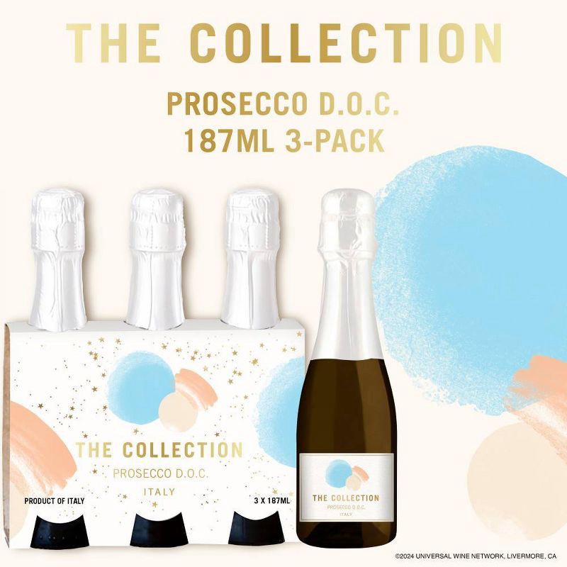 slide 4 of 4, The Collection Prosecco Wine - 3pk/187ml Bottles, 3 ct; 187 ml