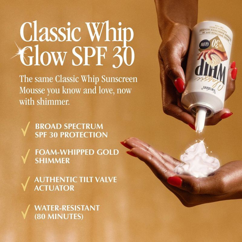 slide 3 of 8, Vacation Classic Whip Glow SPF 30 - 4 fl oz, 30 x 4 fl oz