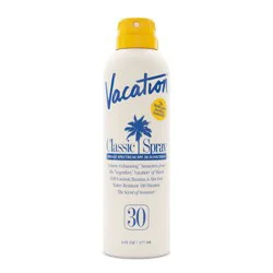 Vacation Classic Spray - SPF 30 - 6 fl oz: Whole Body, Sunscreen, Pineapple Scent