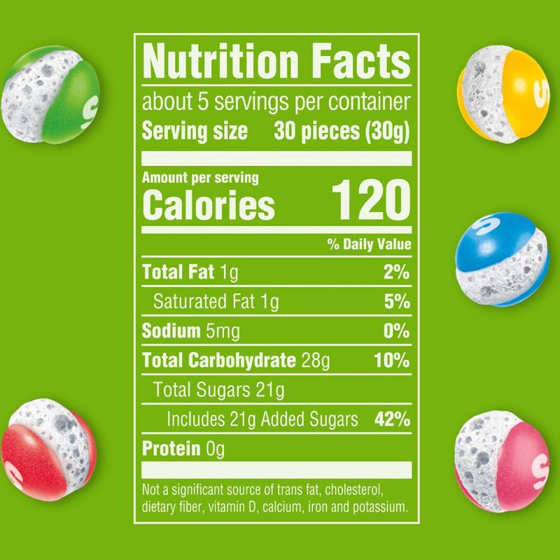 slide 9 of 9, SKITTLES POP'd Sour Freeze Dried Candy Resealable Candy Bag - 5.5oz, 5.5 oz