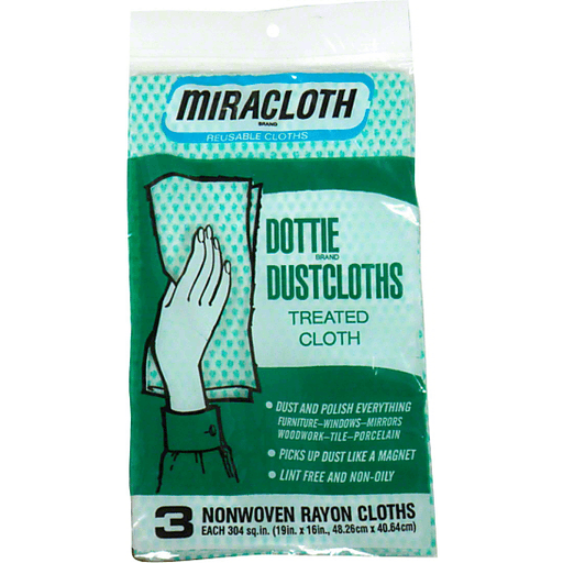 slide 1 of 1, Miracloth Dottie Dustcloths , 3 ct