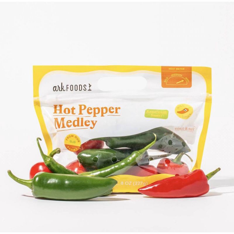 slide 1 of 3, Ark Foods Hot Pepper Medley - 8oz, 8 oz