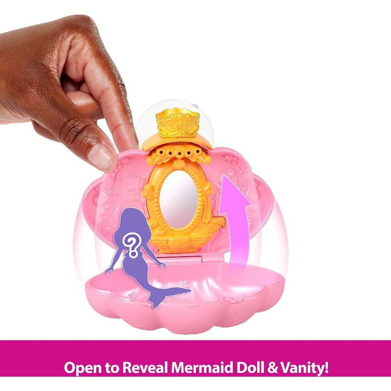 slide 2 of 6, Disney Princess Mermaid Bath Reveal Small Dolls, Surprise Shell Playsets with Slide Accessories, 1 ct