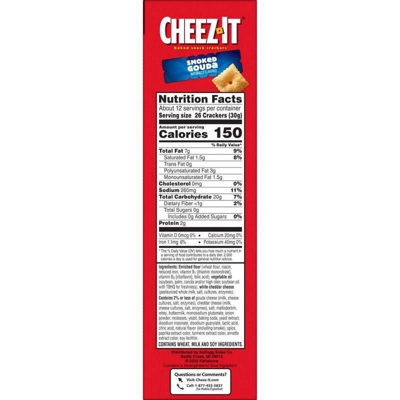 slide 9 of 10, Cheez-It Crackers Smoked Gouda - 12.04oz, 12.04 oz