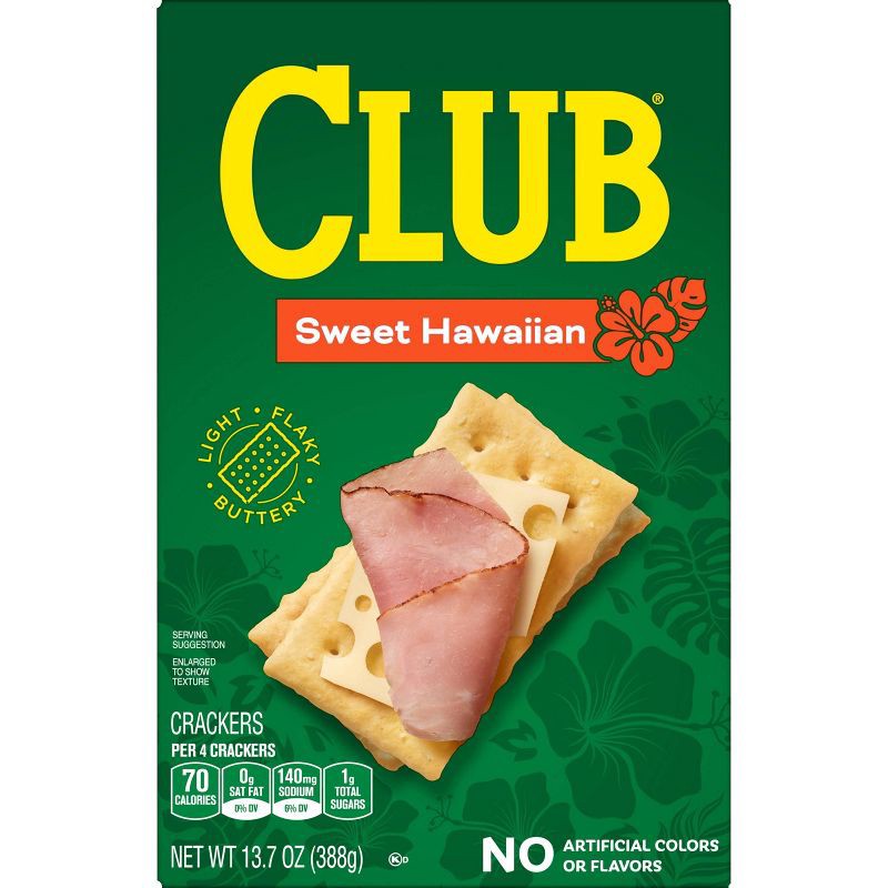 slide 10 of 11, Club Crackers Sweet Hawaiian - 13.7oz, 13.7 oz