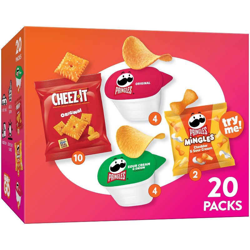 slide 1 of 5, Cheez-It Snacks Crackers Variety Pack - 17.04oz/20ct, 17.04 oz, 20 ct