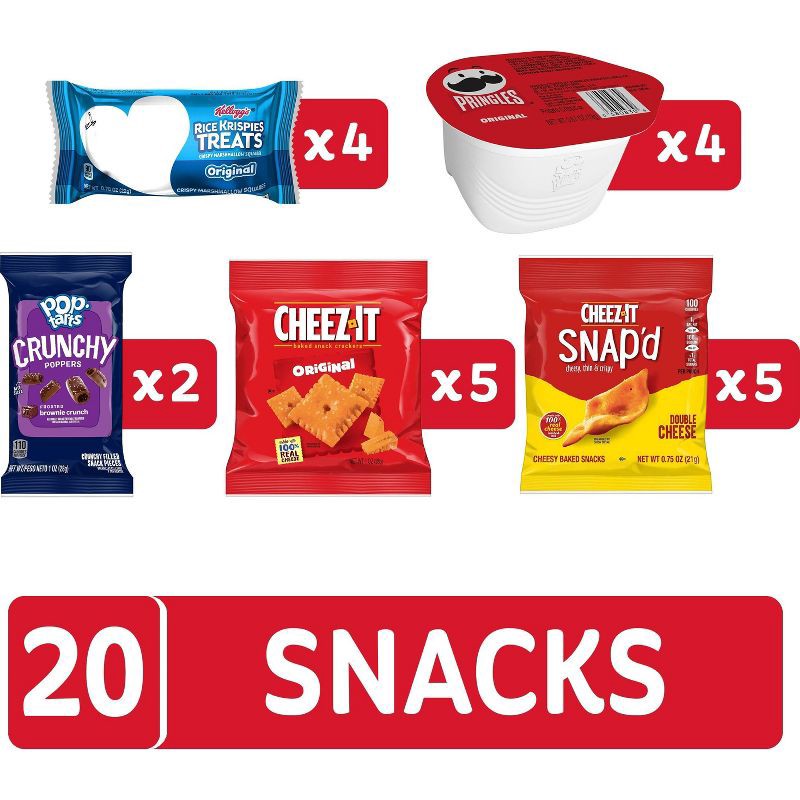 slide 3 of 7, Cheez-It Crackers Snacks Sweet and Salty Variety Pack - 16.55oz/20ct, 16.55 oz, 20 ct